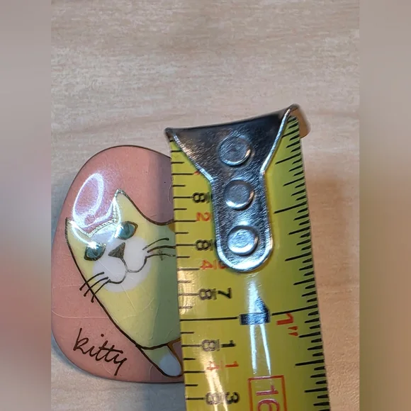 Unique And Whimsical Laurel Burch 90s Style Cat Or Kitty Kat Pierced Earrings - Picture 8 of 14